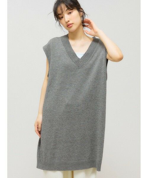 MIDIUMISOLID / ミディウミソリッド ベスト | MIDIUMISOLID 和紙ウールビッグベスト | 詳細5