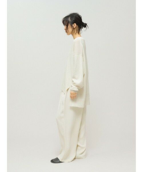 MIDIUMISOLID / ミディウミソリッド ニット・セーター | MIDIUMISOLID 和紙ウールプルオーバー | 詳細7