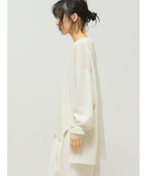 MIDIUMISOLID / ミディウミソリッド ニット・セーター | MIDIUMISOLID 和紙ウールプルオーバー | 詳細3