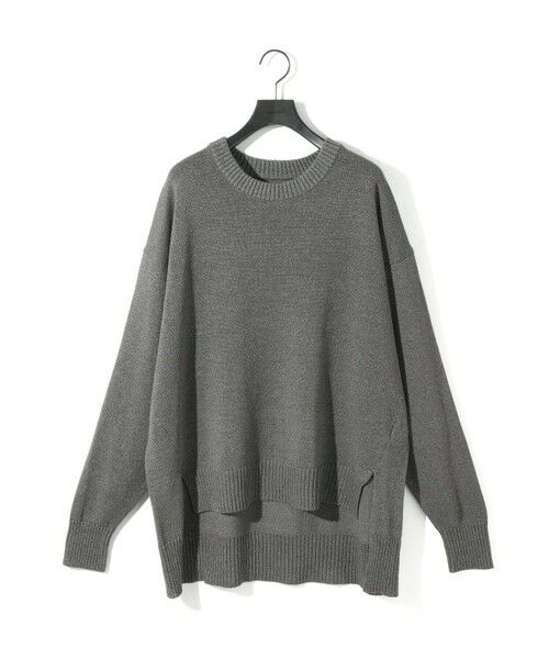 MIDIUMISOLID/ミディウミソリッド MIDIUMISOLID 和紙ウールプルオーバー グレー(color91) FREE MIDIUMISOLID/ミディウミソリッド MIDIUMISOLID 和紙ウールプルオーバー グレー(color91) FREE