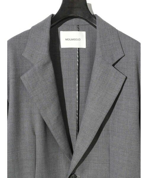 MIDIUMISOLID / ミディウミソリッド テーラードジャケット | MIDIUMISOLID Men’s パッチポケットシャツジャケット | 詳細11