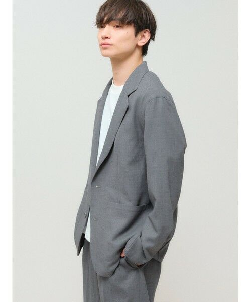 MIDIUMISOLID / ミディウミソリッド テーラードジャケット | MIDIUMISOLID Men’s パッチポケットシャツジャケット | 詳細4