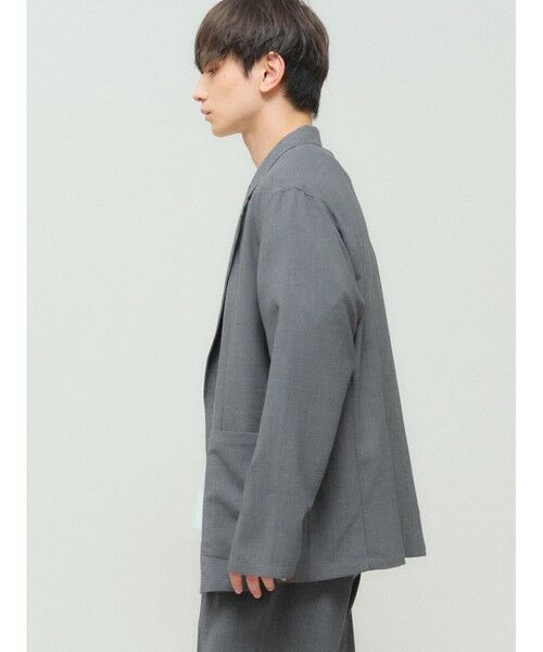 MIDIUMISOLID / ミディウミソリッド テーラードジャケット | MIDIUMISOLID Men’s パッチポケットシャツジャケット | 詳細5