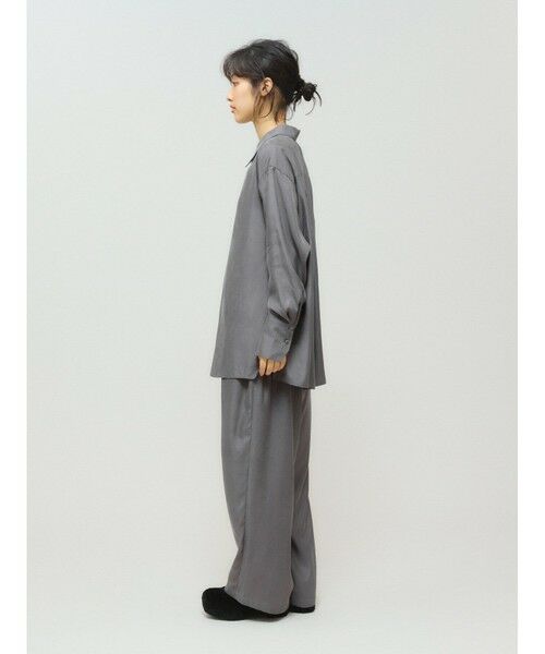 MIDIUMISOLID / ミディウミソリッド シャツ・ブラウス | MIDIUMISOLID for Ladies リラックスキュプラシャツ | 詳細11