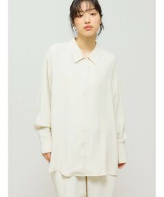 MIDIUMISOLID / ミディウミソリッド シャツ・ブラウス | MIDIUMISOLID for Ladies リラックスジャカードシャツ