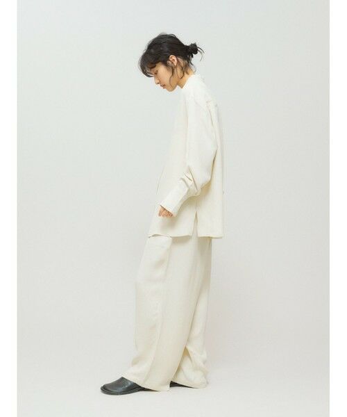 MIDIUMISOLID / ミディウミソリッド シャツ・ブラウス | MIDIUMISOLID for Ladies リラックスジャカードシャツ | 詳細10