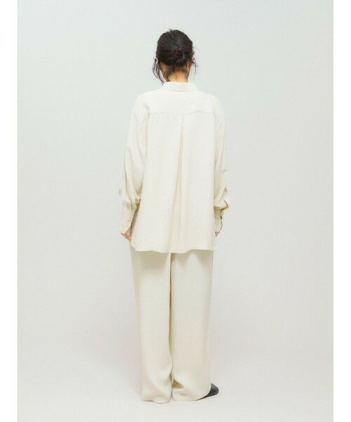 MIDIUMISOLID / ミディウミソリッド シャツ・ブラウス | MIDIUMISOLID for Ladies リラックスジャカードシャツ | 詳細11