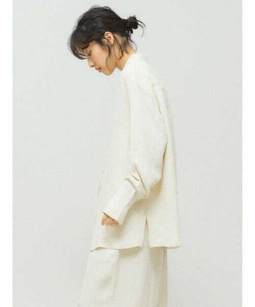 MIDIUMISOLID / ミディウミソリッド シャツ・ブラウス | MIDIUMISOLID for Ladies リラックスジャカードシャツ | 詳細4