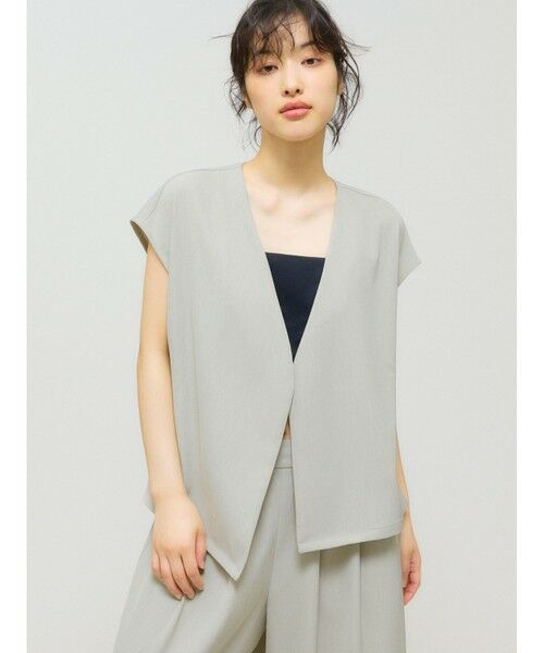 MIDIUMISOLID / ミディウミソリッド ベスト | MIDIUMISOLID for Ladies ノーカラージレ | 詳細16