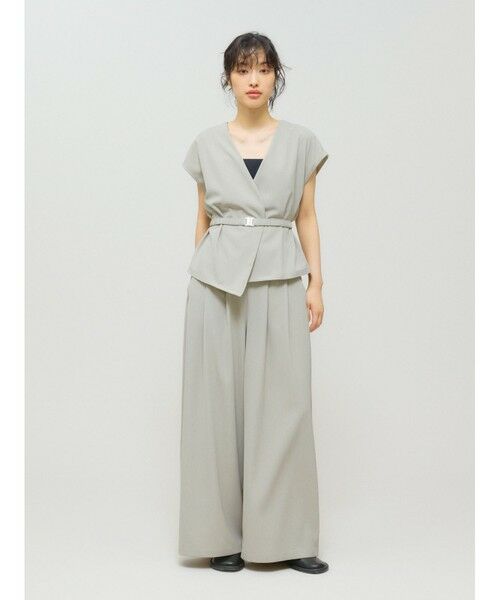 MIDIUMISOLID / ミディウミソリッド ベスト | MIDIUMISOLID for Ladies ノーカラージレ | 詳細17