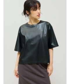MIDIUMISOLID / ミディウミソリッド カットソー | MIDIUMISOLID for Ladies シンセティックレザートップス