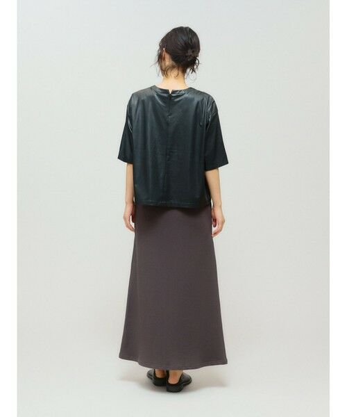 MIDIUMISOLID / ミディウミソリッド カットソー | MIDIUMISOLID for Ladies シンセティックレザートップス | 詳細10