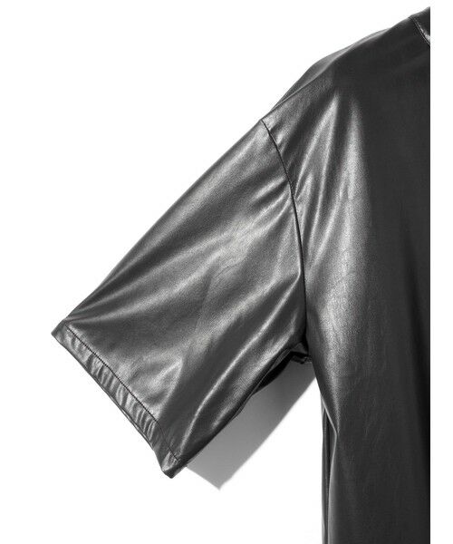 MIDIUMISOLID / ミディウミソリッド カットソー | MIDIUMISOLID for Ladies シンセティックレザートップス | 詳細13