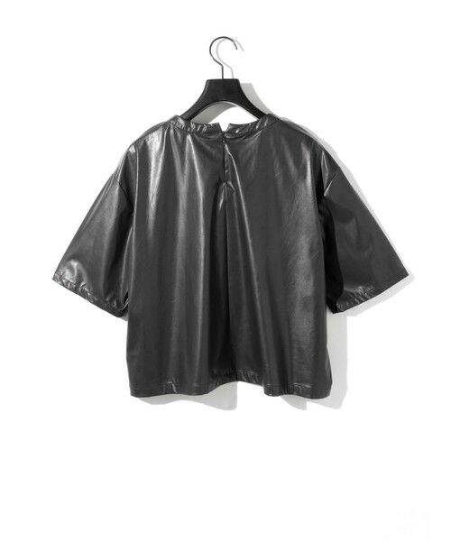 MIDIUMISOLID / ミディウミソリッド カットソー | MIDIUMISOLID for Ladies シンセティックレザートップス | 詳細15