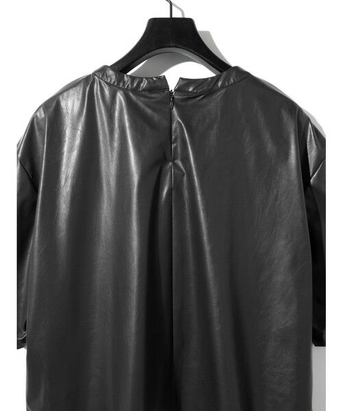 MIDIUMISOLID / ミディウミソリッド カットソー | MIDIUMISOLID for Ladies シンセティックレザートップス | 詳細16