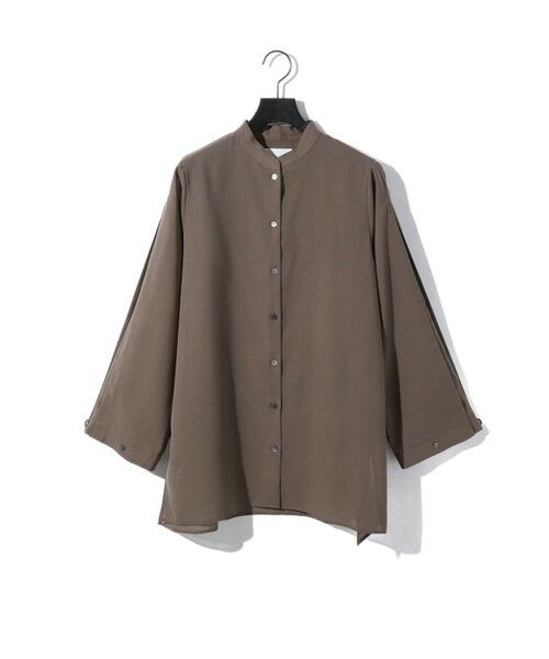 MIDIUMISOLID / ミディウミソリッド シャツ・ブラウス | MIDIUMISOLID for Ladies フレアスリーブシアーシャツ | 詳細1