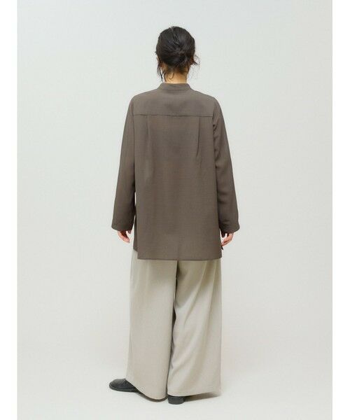 MIDIUMISOLID / ミディウミソリッド シャツ・ブラウス | MIDIUMISOLID for Ladies フレアスリーブシアーシャツ | 詳細9