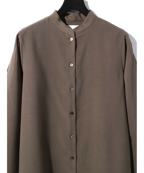 MIDIUMISOLID / ミディウミソリッド シャツ・ブラウス | MIDIUMISOLID for Ladies フレアスリーブシアーシャツ | 詳細10