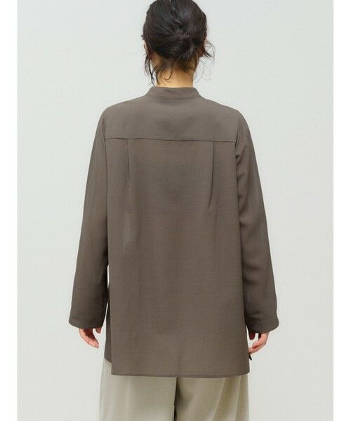 MIDIUMISOLID / ミディウミソリッド シャツ・ブラウス | MIDIUMISOLID for Ladies フレアスリーブシアーシャツ | 詳細4