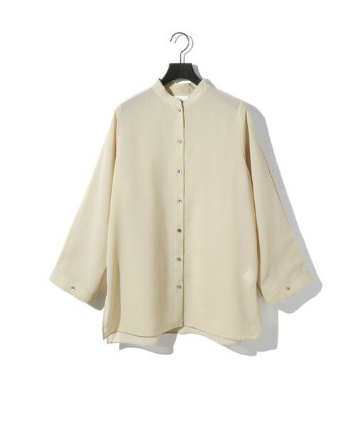 MIDIUMISOLID / ミディウミソリッド シャツ・ブラウス | MIDIUMISOLID for Ladies フレアスリーブシアーシャツ(イエローベージュ(color20))