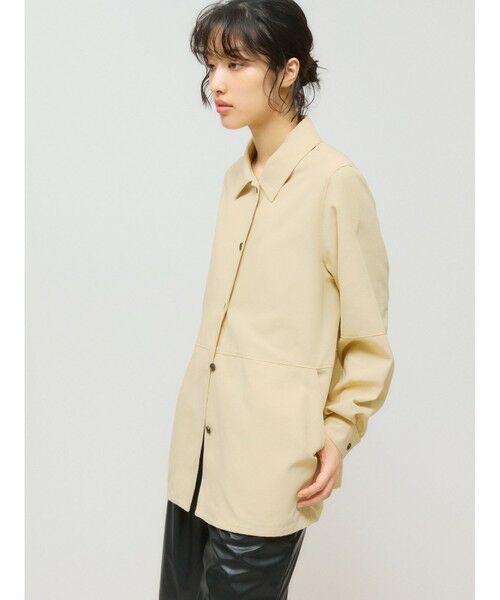 MIDIUMISOLID / ミディウミソリッド シャツ・ブラウス | MIDIUMISOLID for Ladies ダックロングシャツ | 詳細10