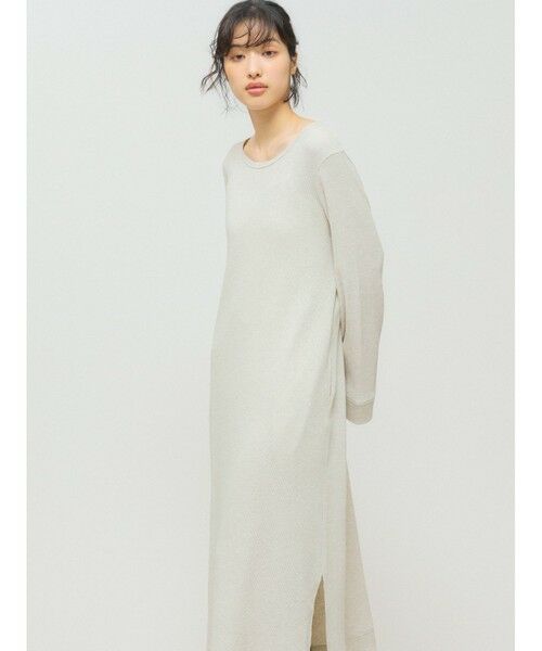 MIDIUMISOLID / ミディウミソリッド ロング・マキシ丈ワンピース | MIDIUMISOLID for Ladies ワッフルワンピース | 詳細8