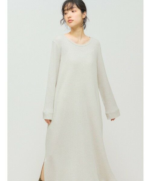 MIDIUMISOLID / ミディウミソリッド ロング・マキシ丈ワンピース | MIDIUMISOLID for Ladies ワッフルワンピース | 詳細7