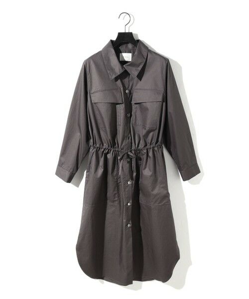 MIDIUMISOLID / ミディウミソリッド ロング・マキシ丈ワンピース | MIDIUMISOLID for Ladies ワークシャツワンピース | 詳細3