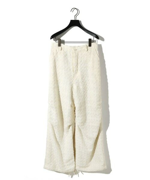 MIDIUMISOLID / ミディウミソリッド その他パンツ | MIDIUMISOLID Men’s ブライトツイードパラシュートパンツ(アイボリー(color12))