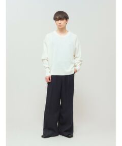MIDIUMISOLID / ミディウミソリッド その他パンツ | MIDIUMISOLID Men’s ウールサージスラックス