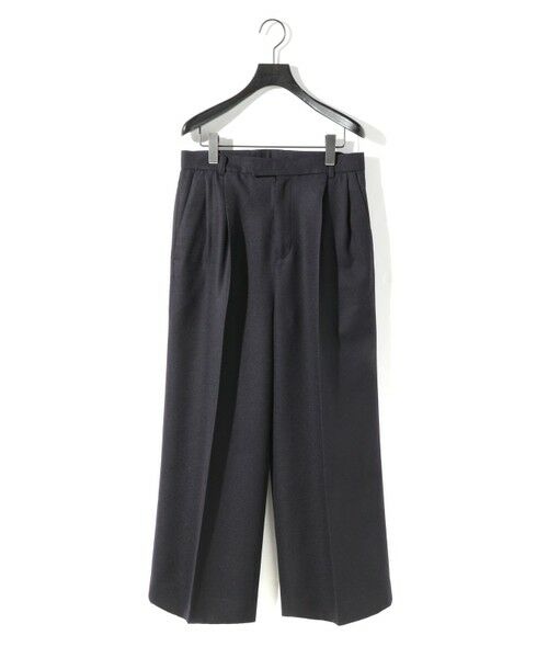 MIDIUMISOLID / ミディウミソリッド その他パンツ | MIDIUMISOLID Men’s ウールサージスラックス | 詳細1