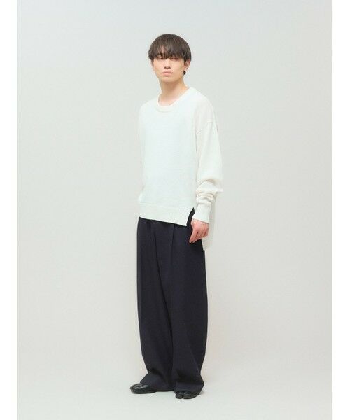 MIDIUMISOLID / ミディウミソリッド その他パンツ | MIDIUMISOLID Men’s ウールサージスラックス | 詳細3