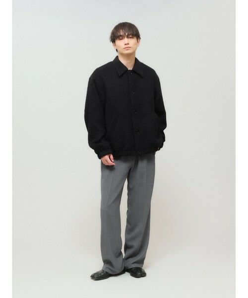 MIDIUMISOLID / ミディウミソリッド その他パンツ | MIDIUMISOLID Men’s タックストレートスラックス | 詳細12