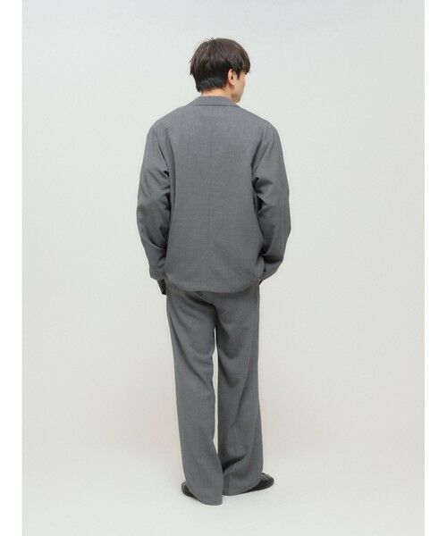 MIDIUMISOLID / ミディウミソリッド その他パンツ | MIDIUMISOLID Men’s タックストレートスラックス | 詳細7