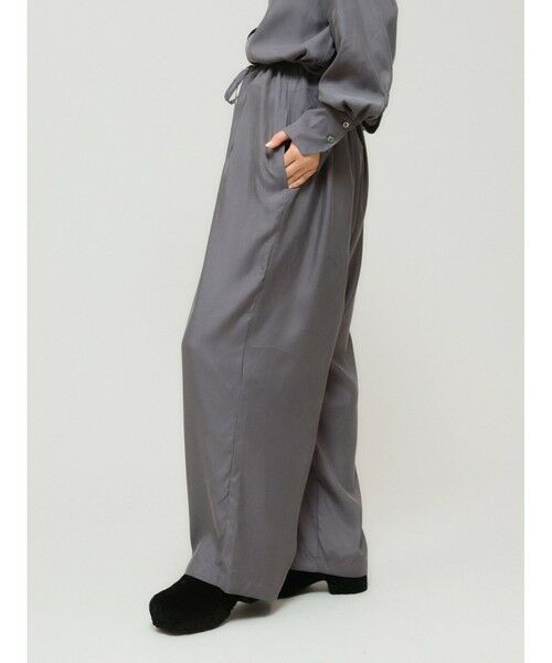 MIDIUMISOLID / ミディウミソリッド その他パンツ | MIDIUMISOLID for Ladies リラックスキュプラパンツ | 詳細10