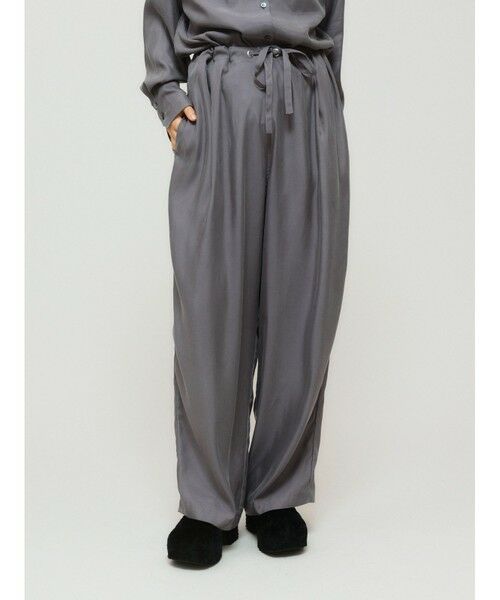 MIDIUMISOLID / ミディウミソリッド その他パンツ | MIDIUMISOLID for Ladies リラックスキュプラパンツ | 詳細8