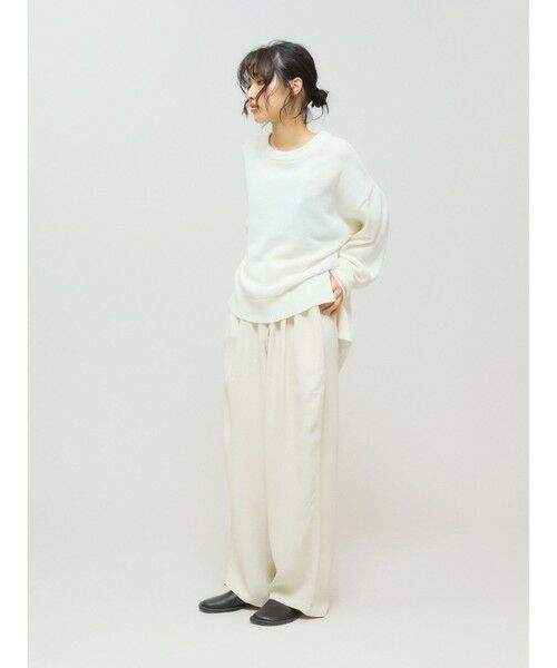 MIDIUMISOLID / ミディウミソリッド その他パンツ | MIDIUMISOLID for Ladies リラックスジャカードパンツ | 詳細3