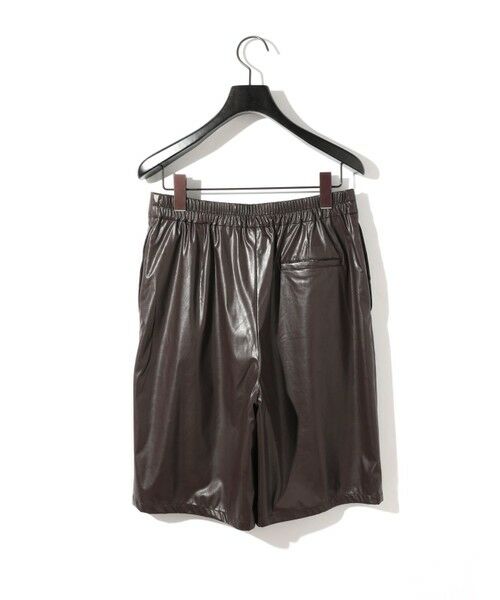 MIDIUMISOLID / ミディウミソリッド その他パンツ | MIDIUMISOLID for Ladies シンセティックレザーショートパンツ | 詳細6