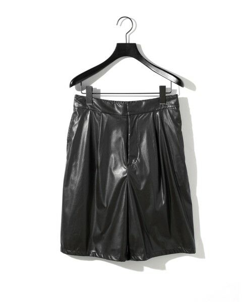 MIDIUMISOLID / ミディウミソリッド その他パンツ | MIDIUMISOLID for Ladies シンセティックレザーショートパンツ | 詳細8