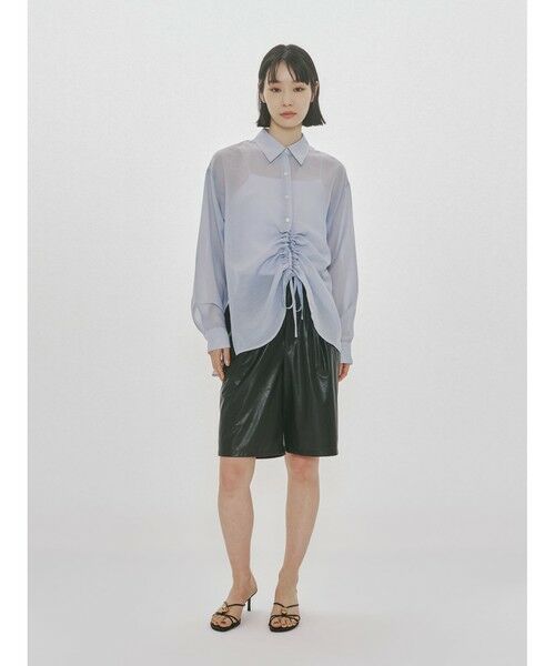 MIDIUMISOLID / ミディウミソリッド その他パンツ | MIDIUMISOLID for Ladies シンセティックレザーショートパンツ | 詳細21