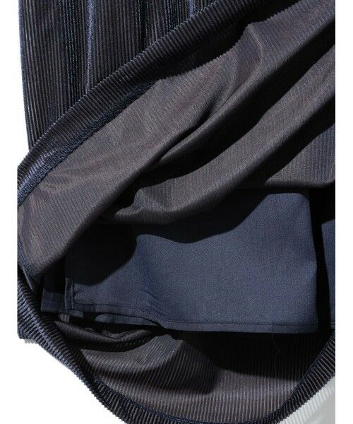 MIDIUMISOLID / ミディウミソリッド ミニ・ひざ丈スカート | MIDIUMISOLID for Ladies シアーベロアリブスカート | 詳細15