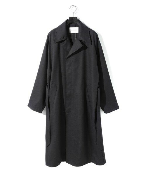MIDIUMISOLID / ミディウミソリッド その他アウター | MIDIUMISOLID Men’s ウールサージロングコート | 詳細9