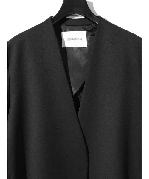 MIDIUMISOLID / ミディウミソリッド テーラードジャケット | MIDIUMISOLID for Ladies ノーカラージャケット | 詳細13
