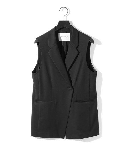 MIDIUMISOLID / ミディウミソリッド ベスト | MIDIUMISOLID for Ladies ウエストシェイプテーラードジレ | 詳細1