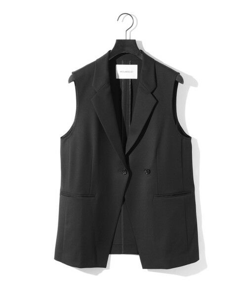 MIDIUMISOLID / ミディウミソリッド ベスト | MIDIUMISOLID for Ladies ウエストシェイプテーラードジレ | 詳細15