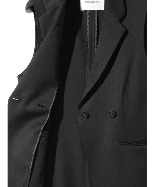 MIDIUMISOLID / ミディウミソリッド ベスト | MIDIUMISOLID for Ladies ウエストシェイプテーラードジレ | 詳細17