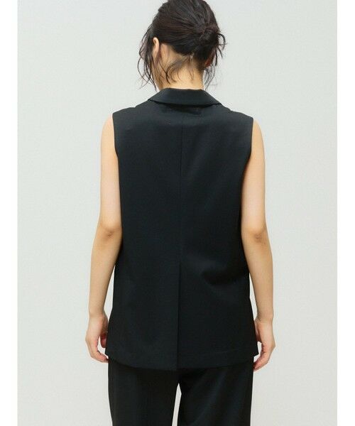 MIDIUMISOLID / ミディウミソリッド ベスト | MIDIUMISOLID for Ladies ウエストシェイプテーラードジレ | 詳細6