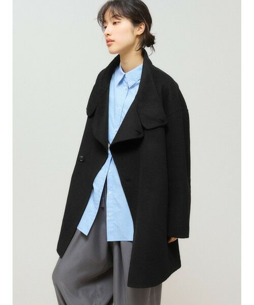 MIDIUMISOLID / ミディウミソリッド その他アウター | MIDIUMISOLID for Ladies スタンドリバーコート | 詳細3