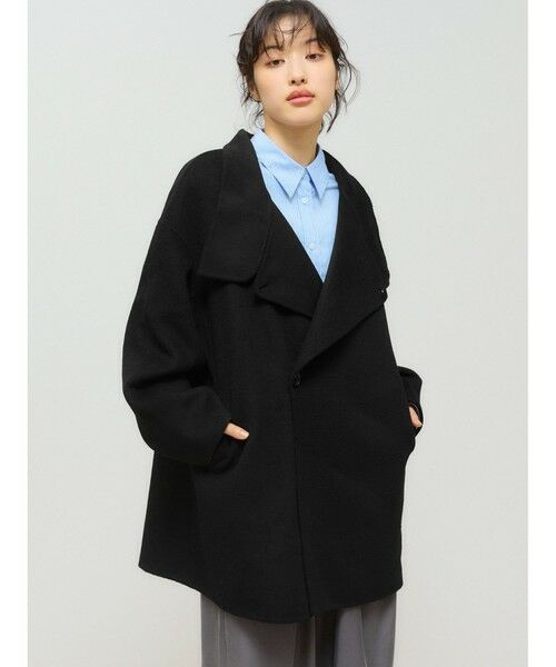 MIDIUMISOLID / ミディウミソリッド その他アウター | MIDIUMISOLID for Ladies スタンドリバーコート | 詳細4