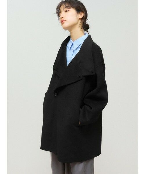 MIDIUMISOLID / ミディウミソリッド その他アウター | MIDIUMISOLID for Ladies スタンドリバーコート | 詳細5